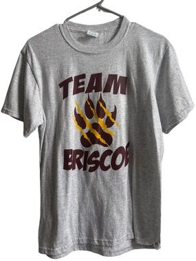 Briscoe Middle School Tee Youth XL Gray Spirit Shirt Bear Paw Graphic